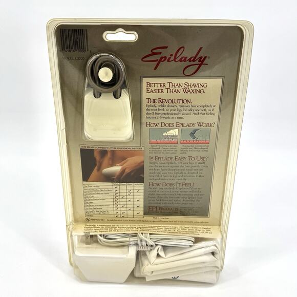 VTG 80's Epilady C1000 3 Coil Epilator White Hair Removal NEW OLD STOCK SEALED - Picture 3 of 13